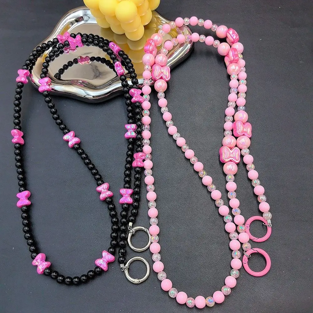 Anti-lost Mobile Phone Lanyard Butterfly Flower Multi-function Cell Phone Lanyard Portable Convenient Bag Chain