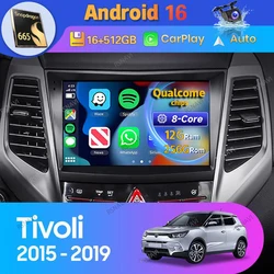 Android 16 Car Radio For SsangYong Tivoli 2015 2016 - 2019 Carplay Auto Navigation 360 Camera DSP Video GPS 2 Din Stereo Player