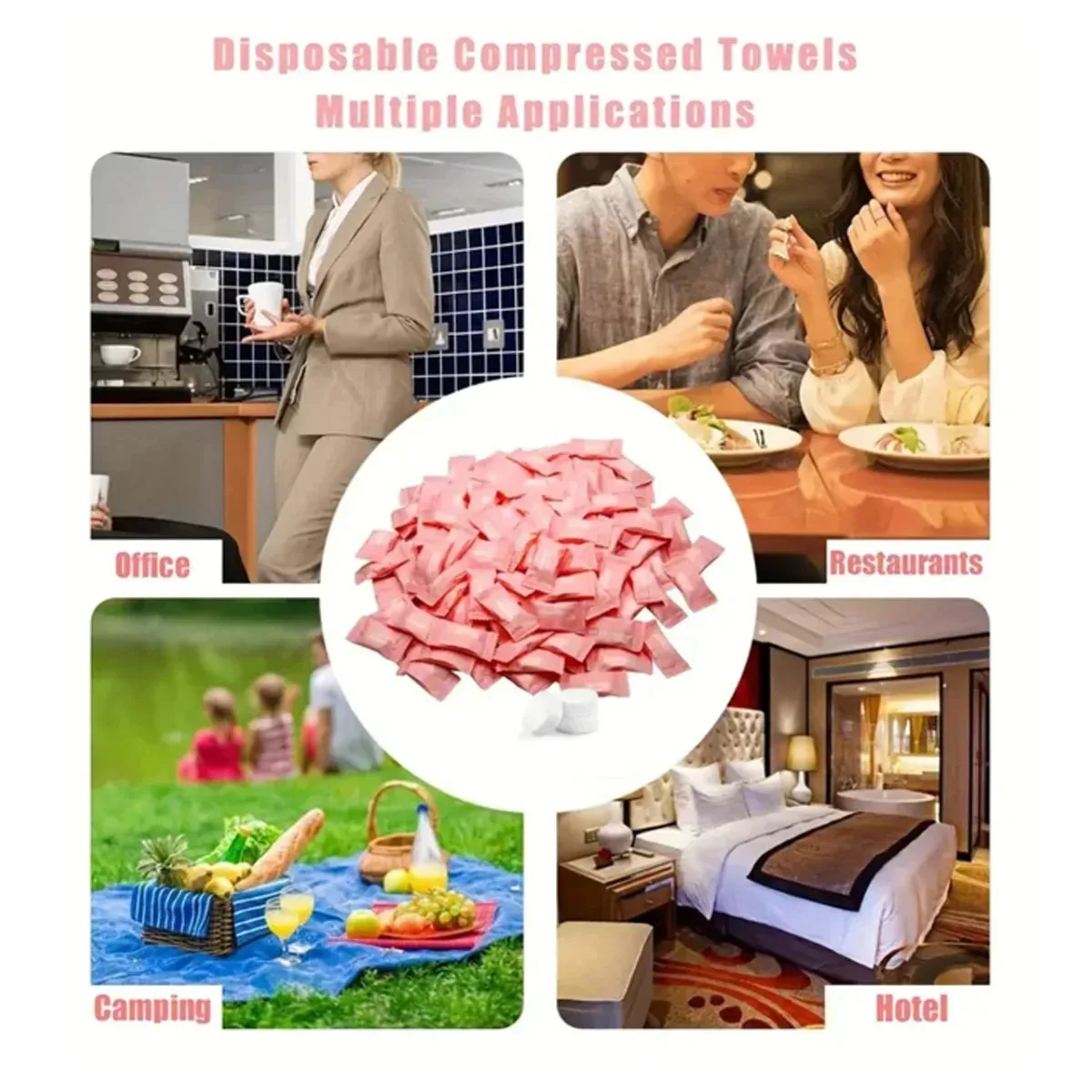 Mini Compressed Towels Disposable Magic Face Care Tablets Outdoor Travel Cloth Wipes Paper Tissue for Easy Cleaning view 4