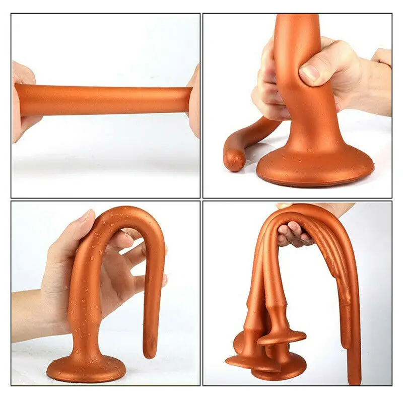 Super Long Realistic Soft Penis Cheap Small Anal Dildo Silicone Suction Cup Thick Dick Butt Plug Sex Toy Men Women Strapon Cock