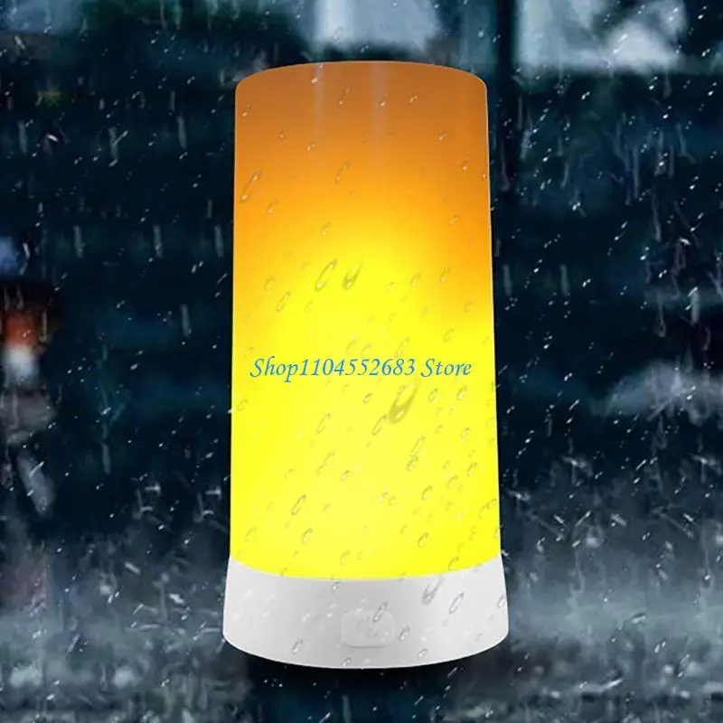 Bombilla LED con efecto llama Y6GD, lámpara bombilla llama con pilas recargable por USB