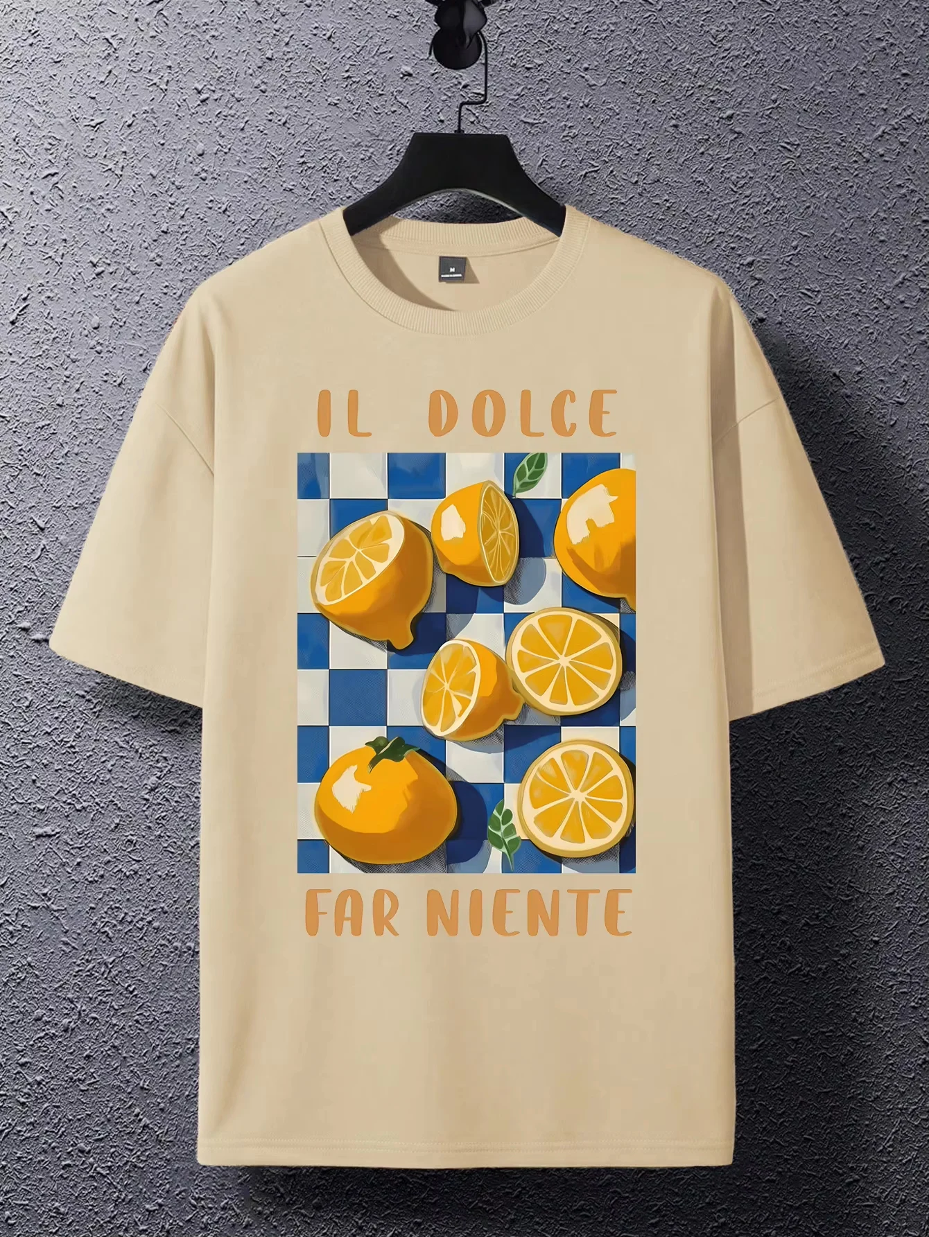 Il Dolce farniente Lemon Trend Summer Clothing printed T - shirt casual hip - hop T - shirt