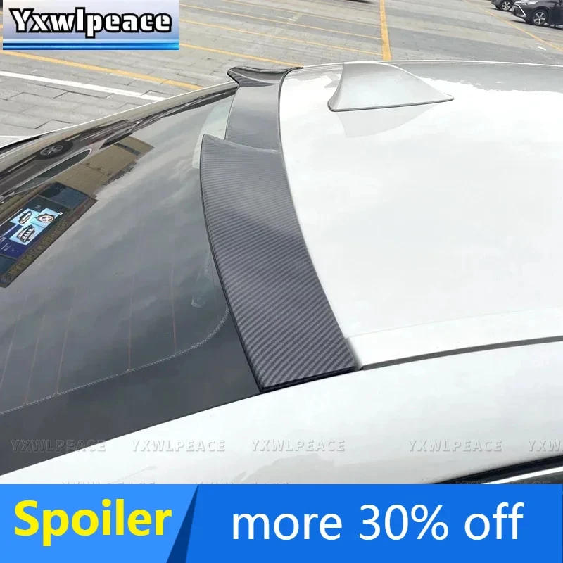 

ABS Glossy Black/Carbon Fiber Look Rear Window Roof Spoiler Car Accessories For BMW F10 5 Series Spoiler 528i 535i 2011- 2017