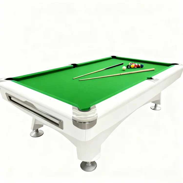 Factory Best Selling 9ft Solid Wood Pool Table Snooker & Billiard Tables Natural Slate Professional Felt Home Usepromote sales