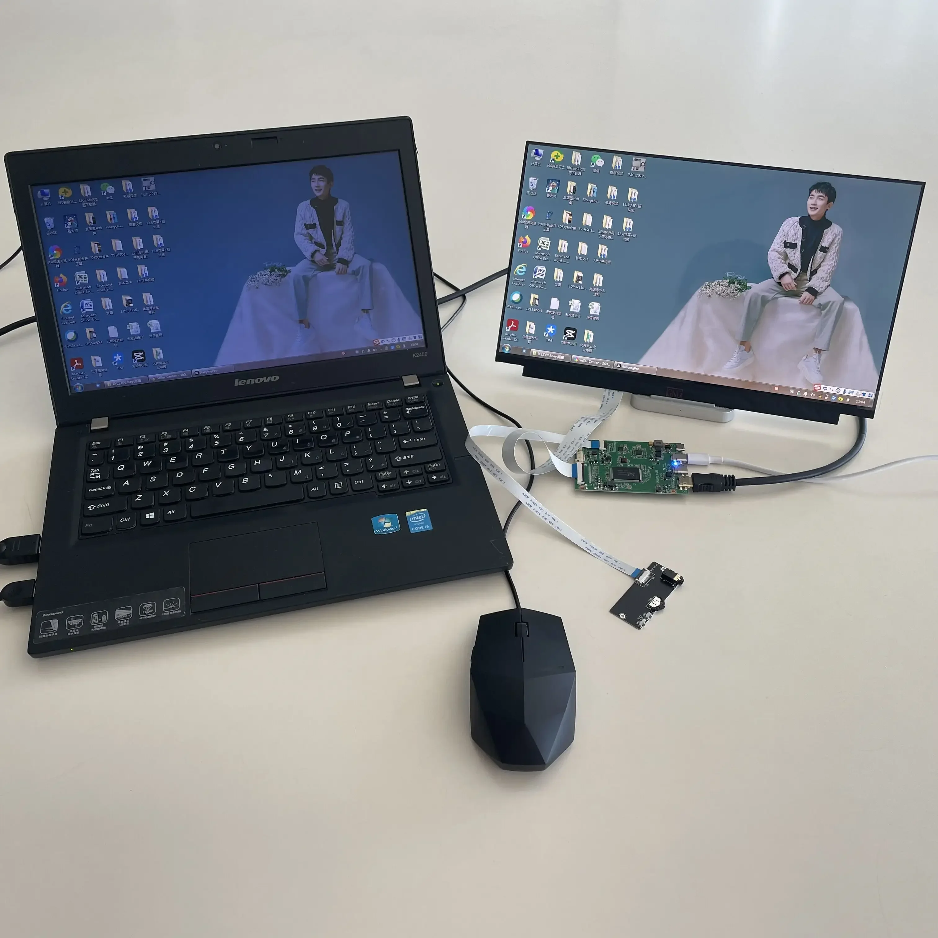 مجموعة لوحة التحكم EDP لـ LQ097L1JY01 LQ097L1JY01A 2048X1536 شاشة لوحة LED 9.7 "DIY 2 Type-C صغيرة HDMI-متوافقة مع USB-C