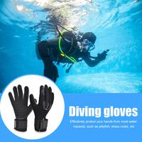 1 Pair 3MM Diving Gloves Neoprene Non-slip Wear-resistant Thickness Cold-proof Wetsuit Gloves Underwater Rescue Accessories