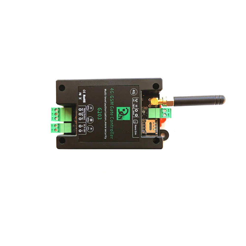 GSM 4G LTE Gate Controller SMS Remote Control ON/OFF Relay Switch For Automatic Sliding Swing Gate Opener