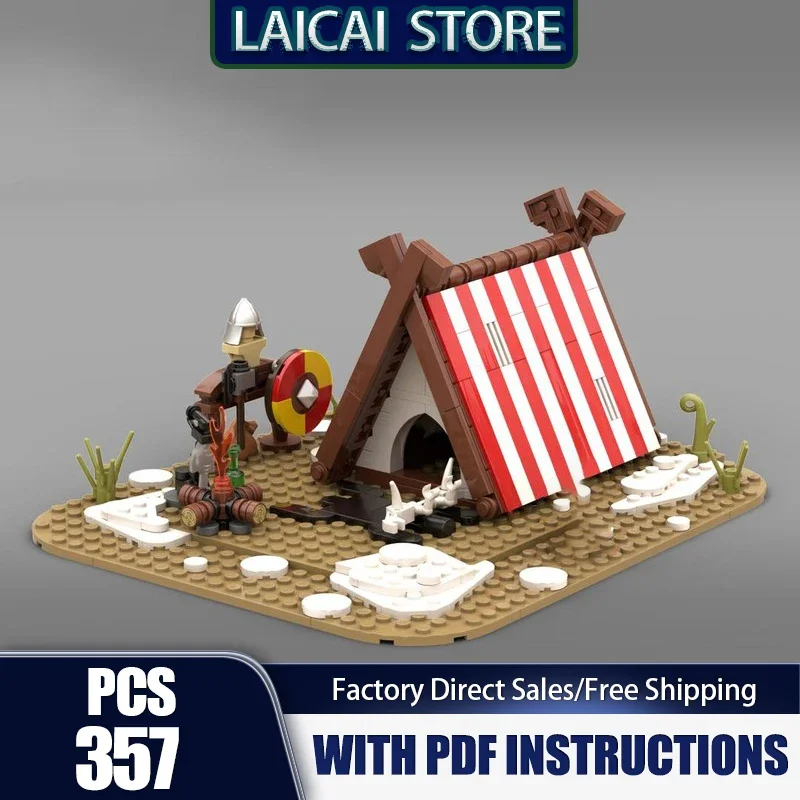 Medieval Castle Model Moc Building Bricks Camping Site Technology Modular Blocks Gifts Christmas Toys DIY Sets Assembly
