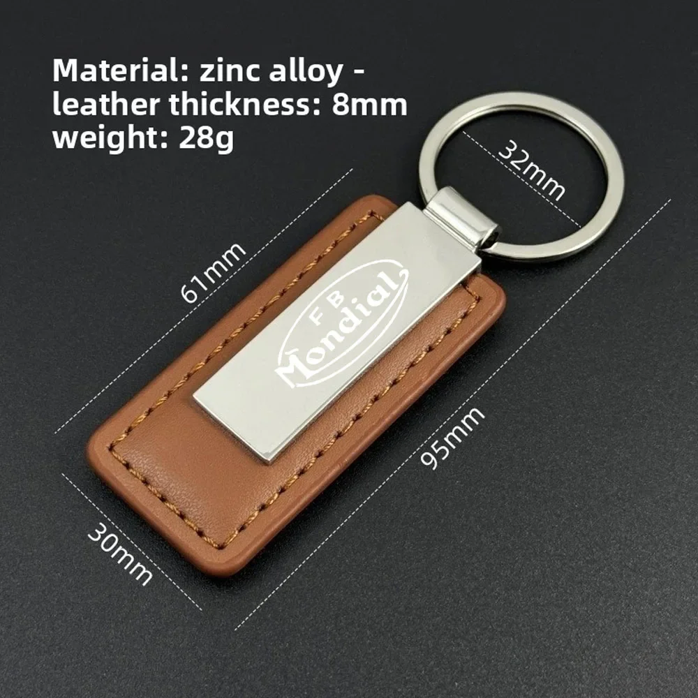 جديد لـ FB Mondial مسار مسطح Hps F 125 300 محب Imola المفاتيح سبائك الزنك بولي Leather الجلود المفاتيح دراجة نارية الملحقات