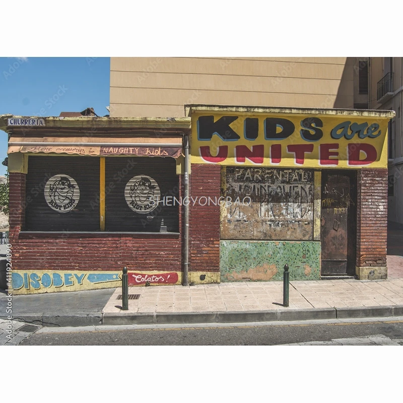 Vinyl Custom Graffiti Theme Photography Backdrops Studio Props Vintage Brick Wall Photo Photography Background 211217STO-01