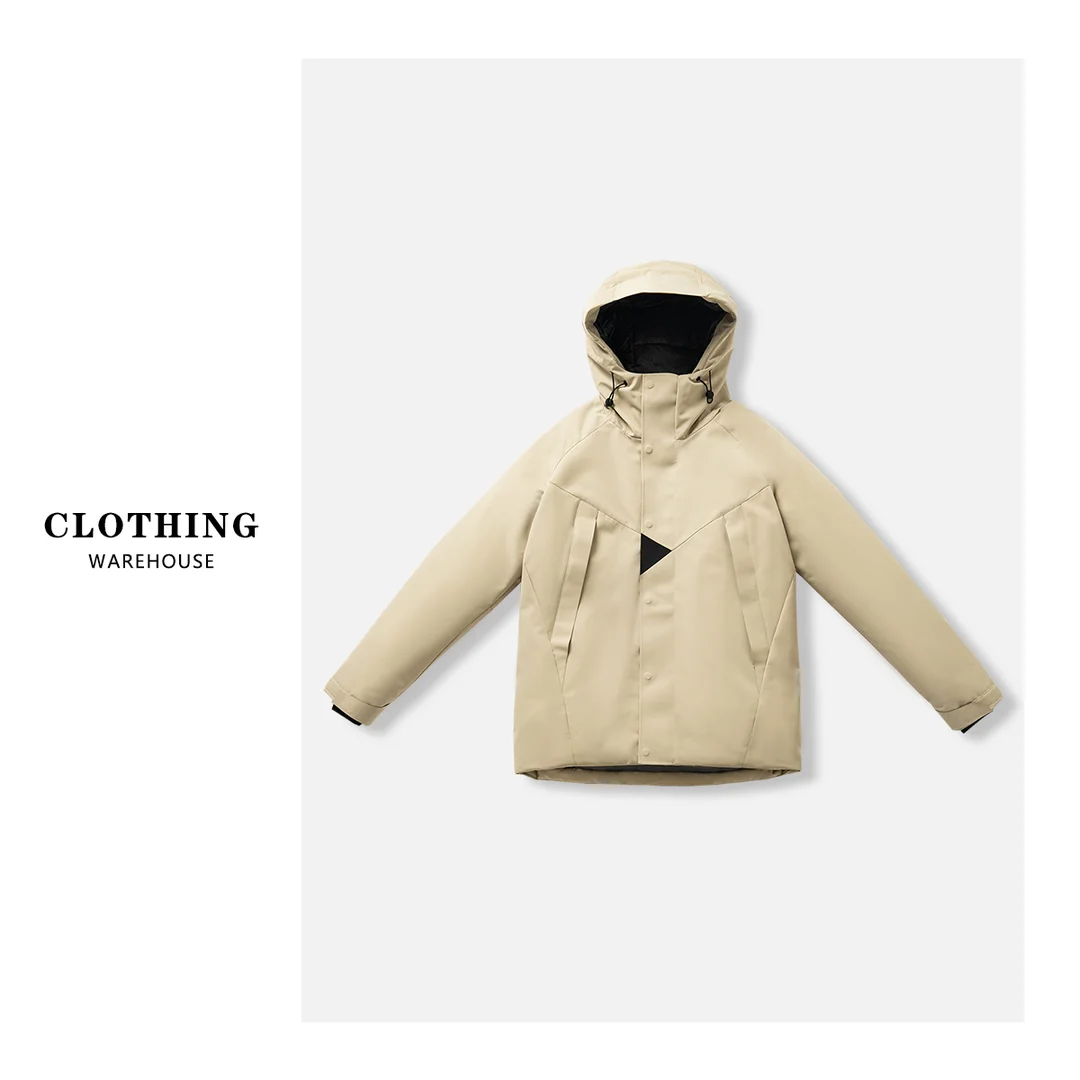 

Высококачественная мужская пуховая куртка для активного отдыха с капюшоном и технологией подогрева Aphene, модная городская молодежная модель для весны