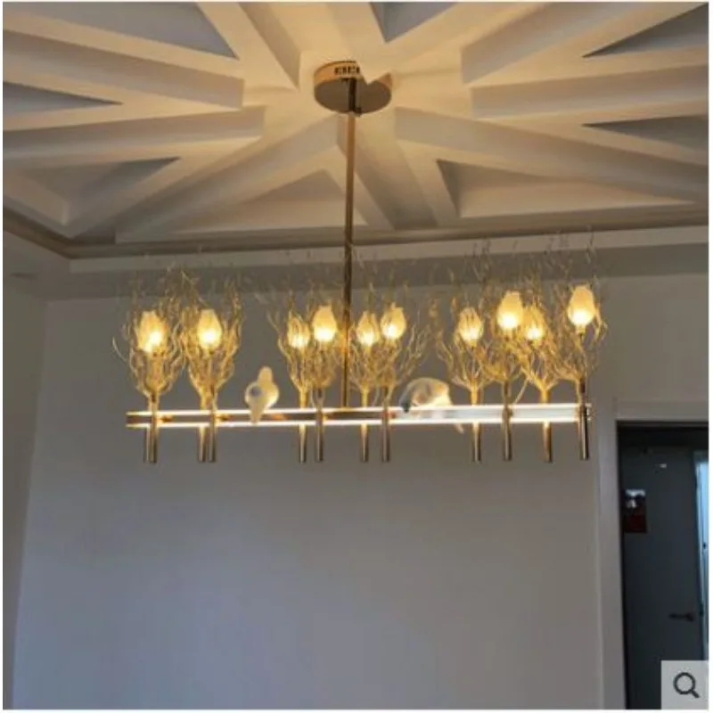 Bird Chandelier Nordic Art Living Room Creative Light Luxury Ins Chandelier Clothing Store Personality Restaurant Chandelier