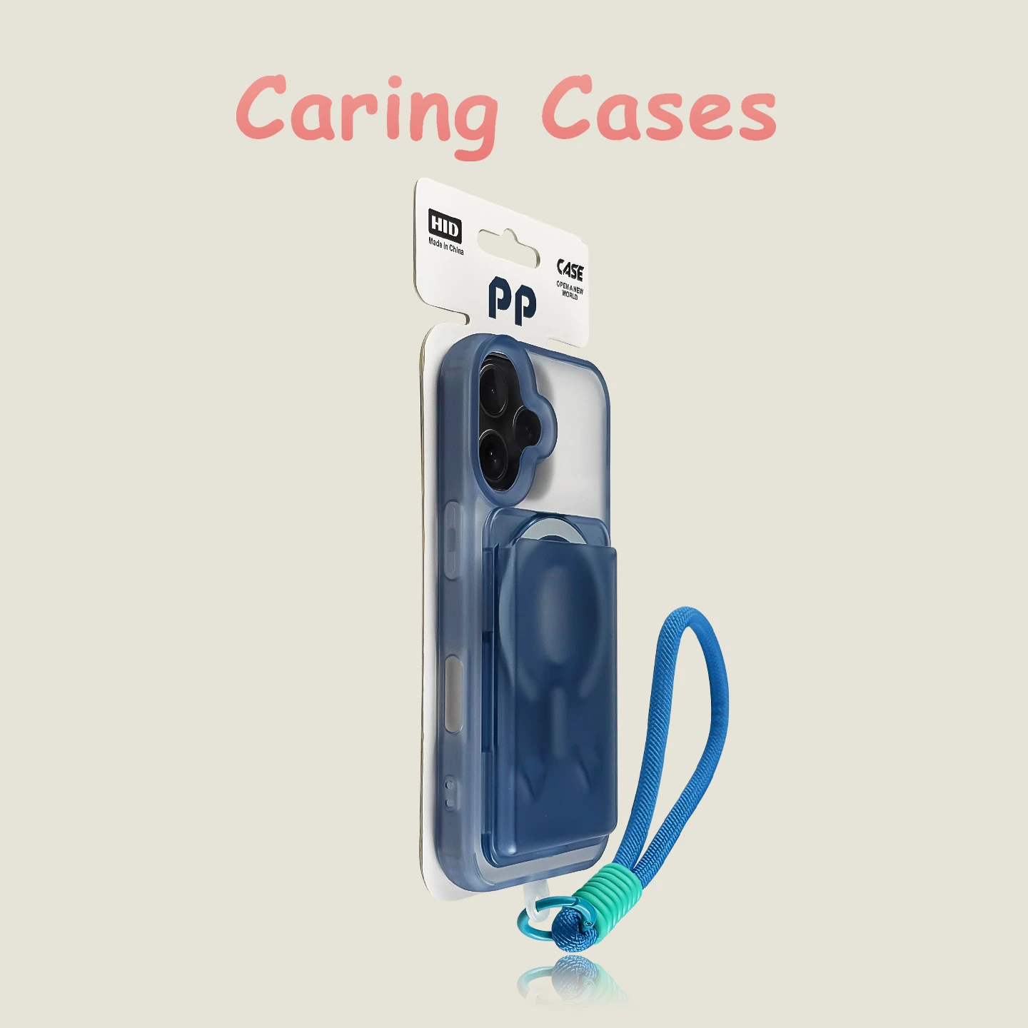 Etui do iPhone 18 Pro Max, żółte, z uchwytem na karty MagSafe, matowe, przezroczyste, z paskiem, odporne na wstrząsy, kompatybilne z iPhone 17, 16, 15, 14, 13, 12, 11. — zdjęcie produktu 3