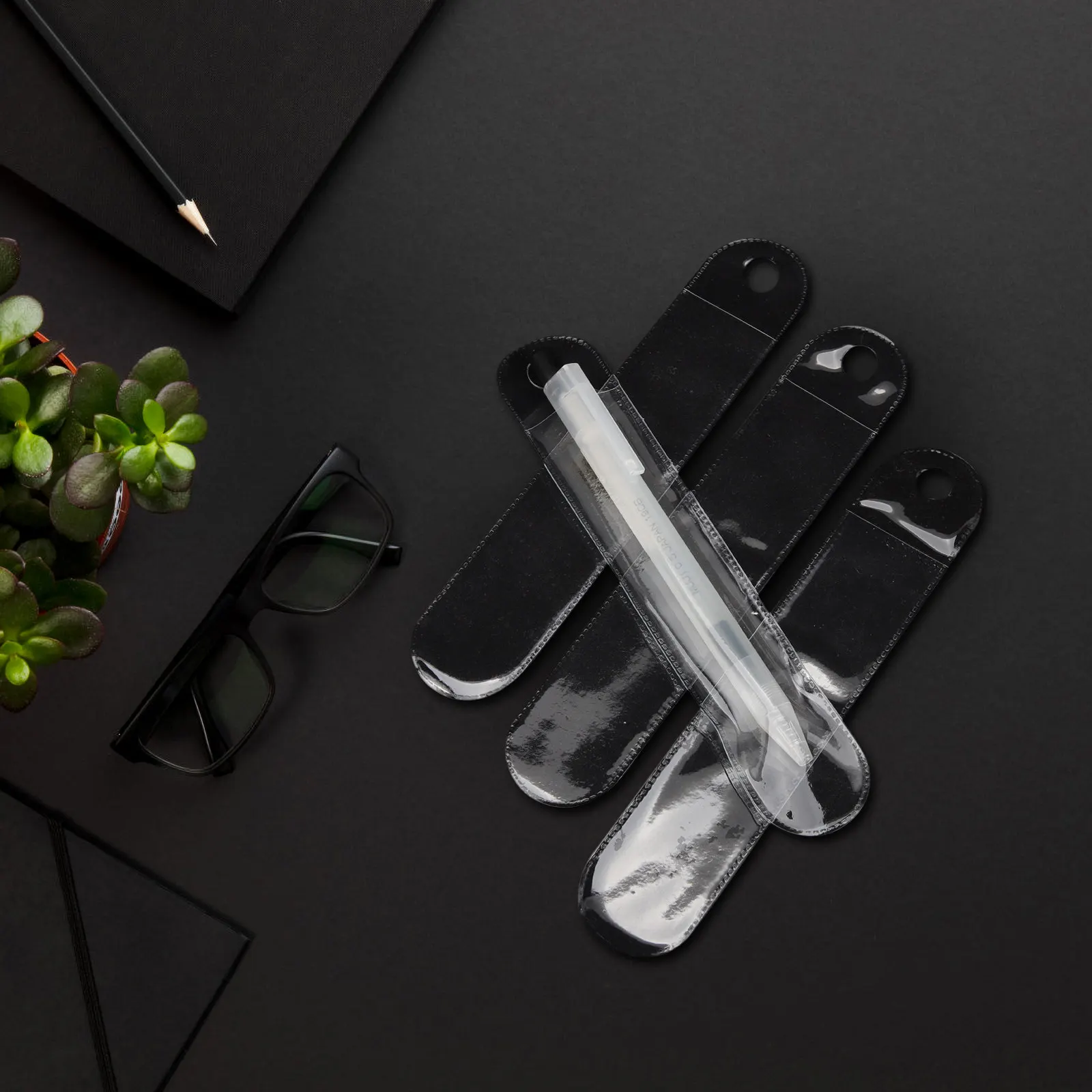 

50pcs Frosted Pouch Single Pen Holder Lightweight Storage For Fountain Pens Ballpoint Pens Gift Packaging Pen Bags Student