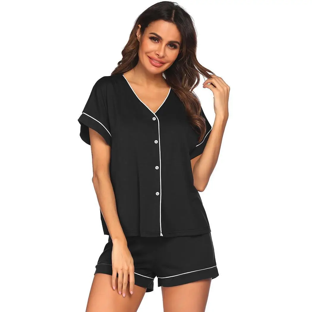 

Европейский и американский пижамный комплект, шорты с короткими рукавами, комплект из двух предметов, женская одежда для дома