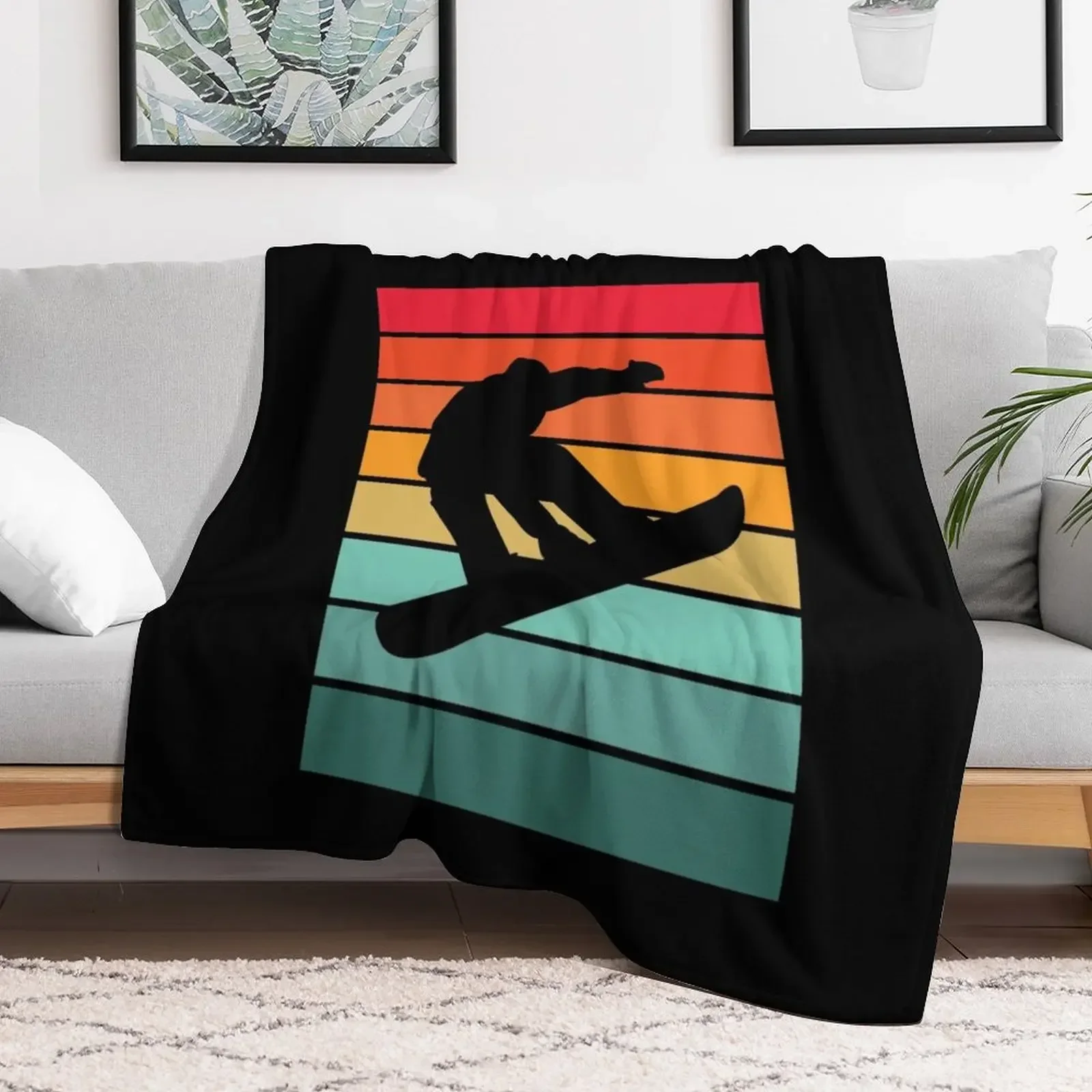 Snowboarding - Snowboarder Throw Blanket Blankets For Bed valentine gift ideas Luxury Throw Bed Blankets