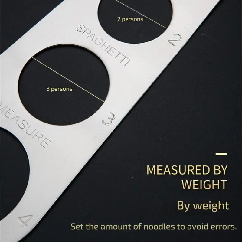 1/3/4/5pcs Stainless Steel Spaghetti Measurer Pasta Noodle Measure Cook Kitchen Cake Ruler Free Measuring Kitchen Tools Gadgets