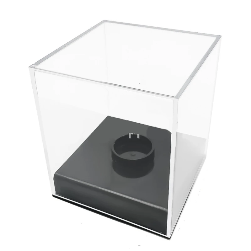 Clear Baseball Display Case Acrylic Baseball Display Stand Square Storage Box Memorabilia Showcase Display Protector N58B