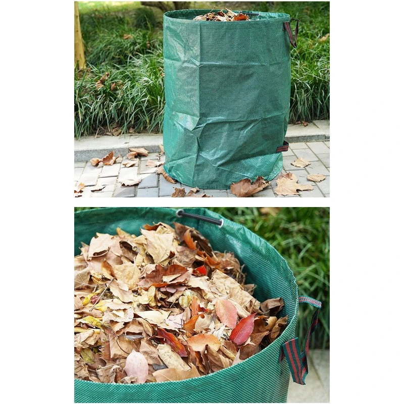 Garden Leaf Bag Large Capacity Branch Storage Bag Debris Bin for Courtyard Cleaning and Waste Collection Autumn Supplies