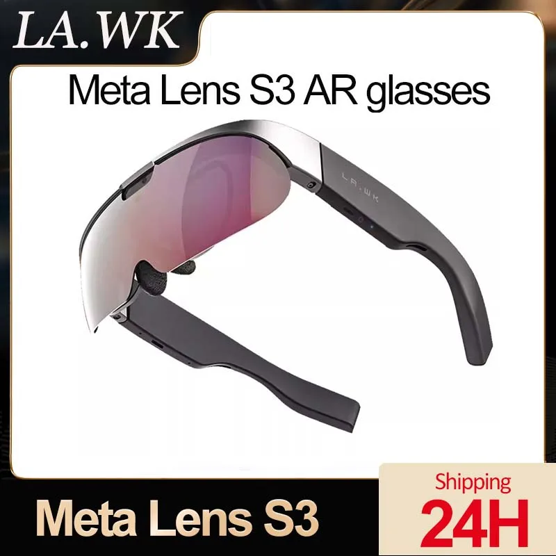 

Lawk Meta Lens S3 AR Glasses XR Intelligent Translation,cycling Navigation,shooting,ai Voice Interaction All-In-One