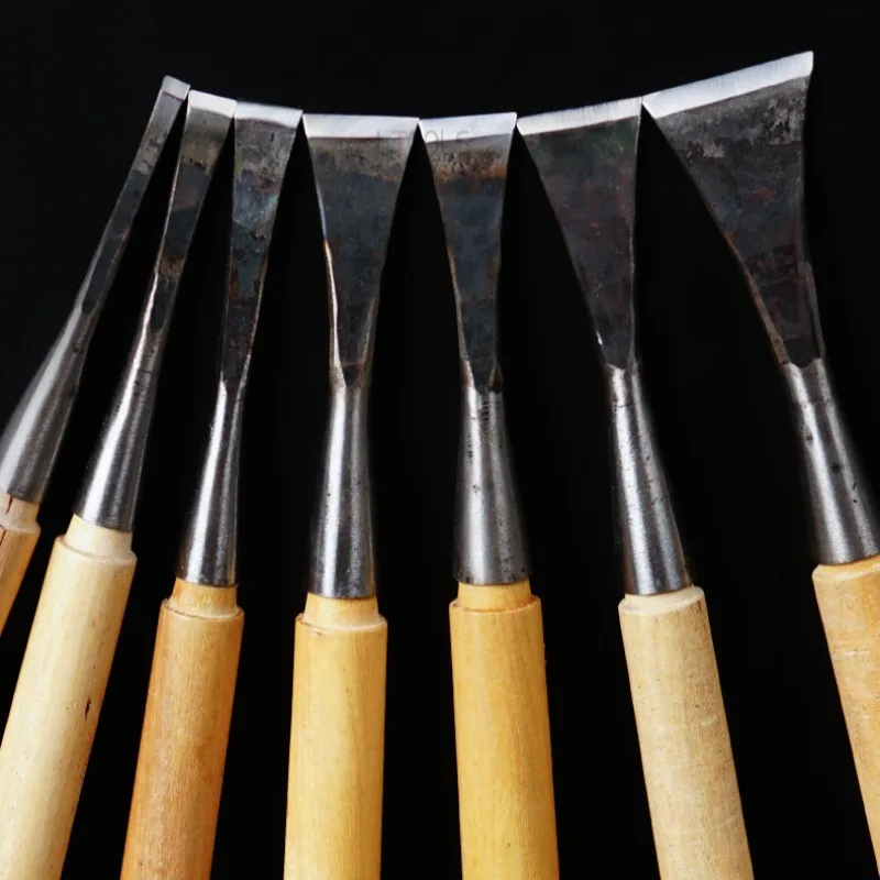 

Sharp Carpentry Making Blank Specific Strike Flat Mouth Chisel Woodworking High Carbon Steel Hand Forged Carving Chisel Knife