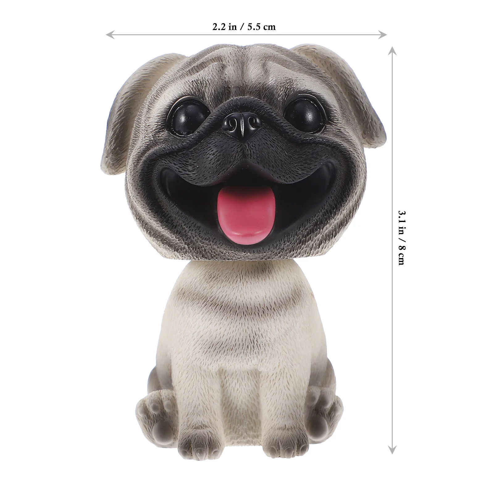 

Shaking Head Resin Dog Statue for Car Dashboard Desktop Tabletop Cake Decor Room Accent Unique Gift Idea Shaking Head Dog Decor