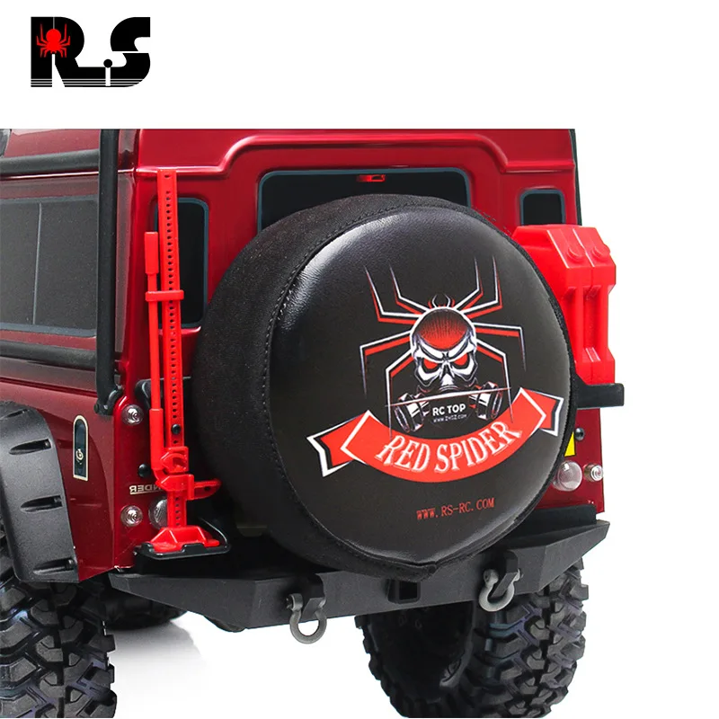 Embellecedor de coche de escalada Traxxas SCX10 TRX4 simulación cubierta de neumático de repuesto cubierta antipolvo