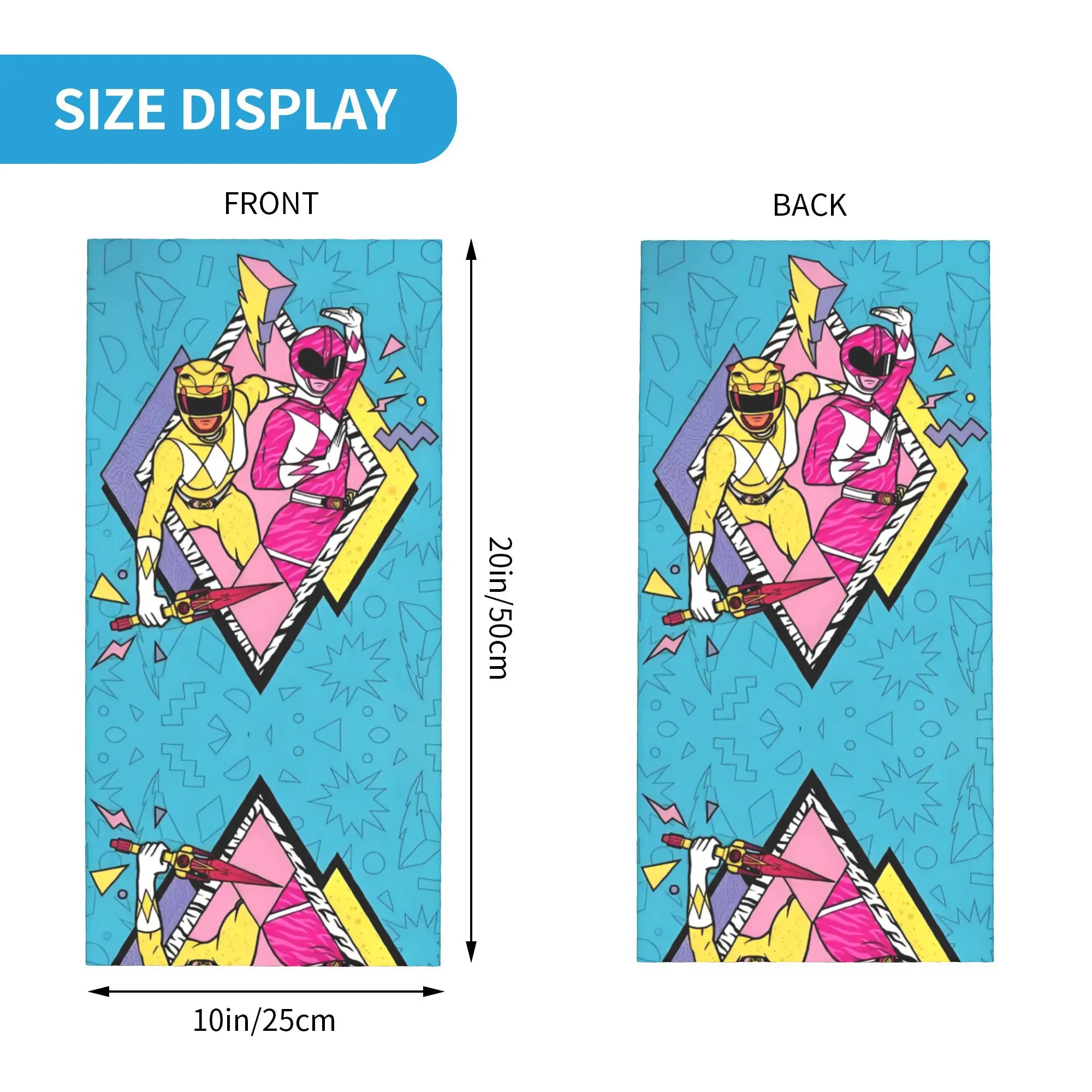 Personalizowana chusta na szyję S-Supers S-Sentais Anime Manga damska męska wiatroodporna zimowa bandana szalik do jazdy na nartach