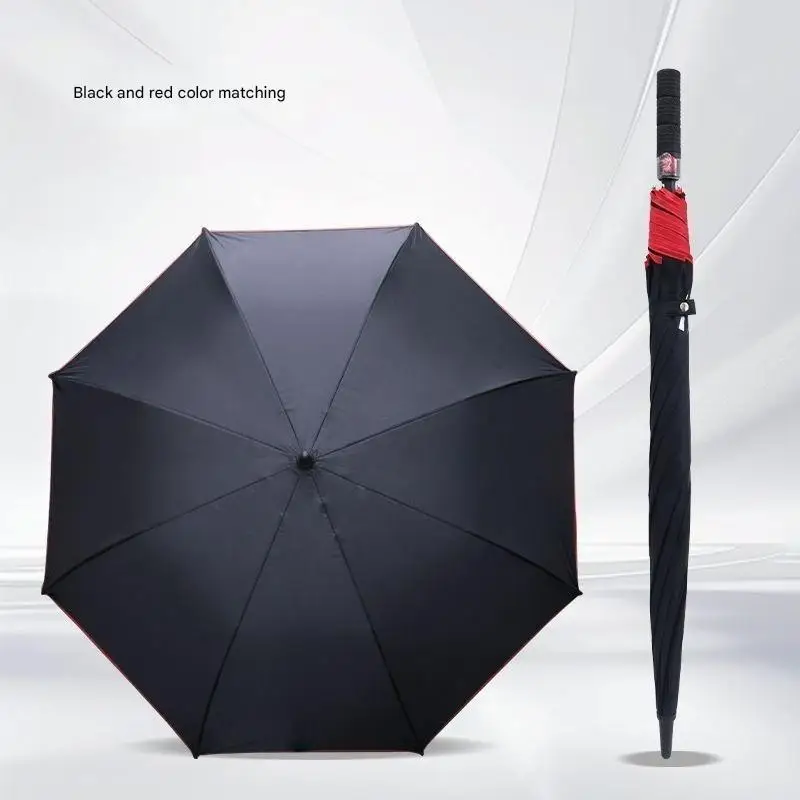 

Зонт с длинной ручкой для BMW, высококачественный полуавтоматический складной 8-костный черный клей, двухслойный солнцезащитный зонт с отскоком