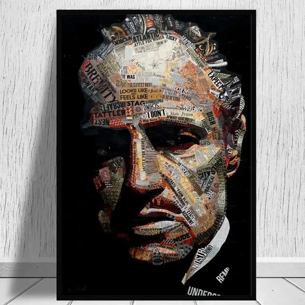 Godfather Classic Movie Poster  Black  White Canvas Wall Art Print for Room Decor