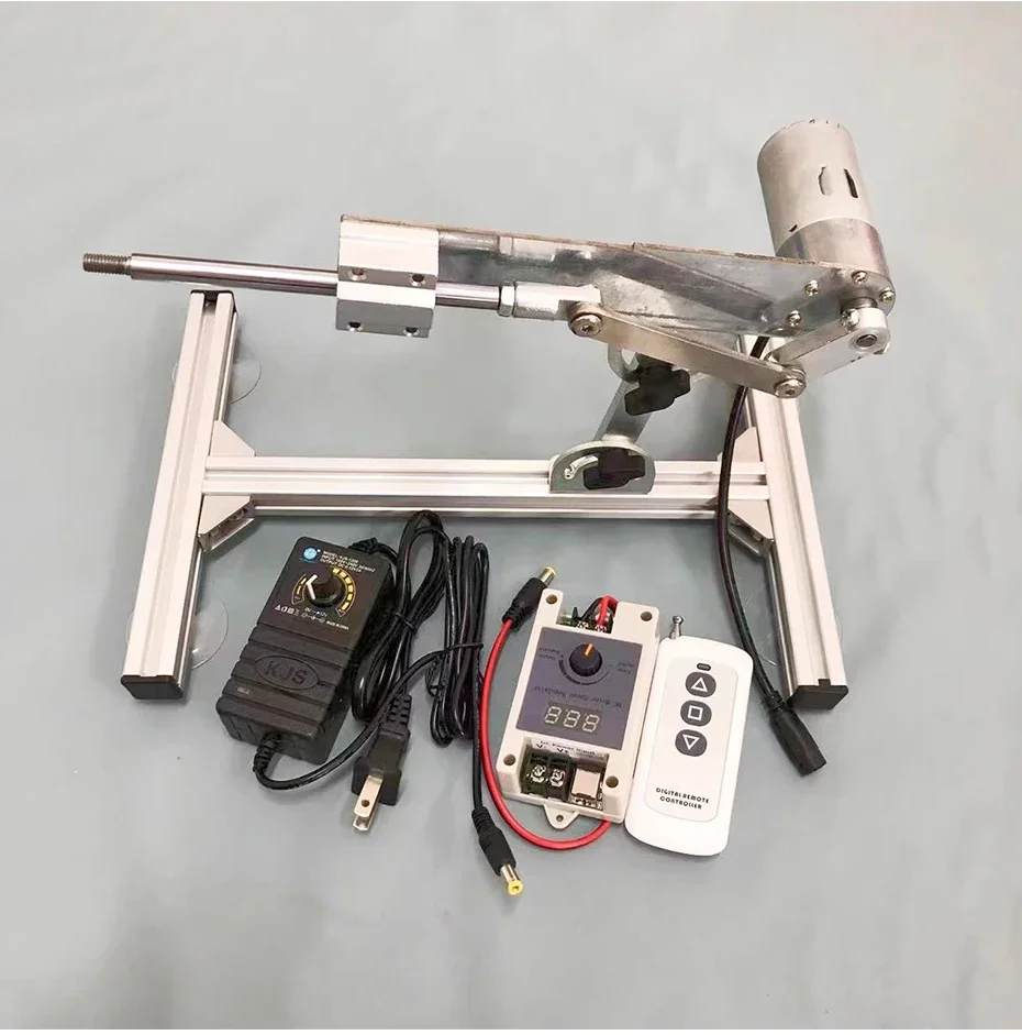 Telescopic Linear Actuator Big Thrust Reciprocating Cycle Linear Motor 0~330RPM DC 12V Optional Stand/Remote Control