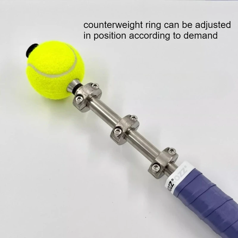 قابل للتعديل مضرب تنس رئيس الإصدار المدرب توسيع سوينغ المدرب الفولاذ المقاوم للصدأ تنس الملحقات أجزاء الصالة الرياضية المحمولة #4