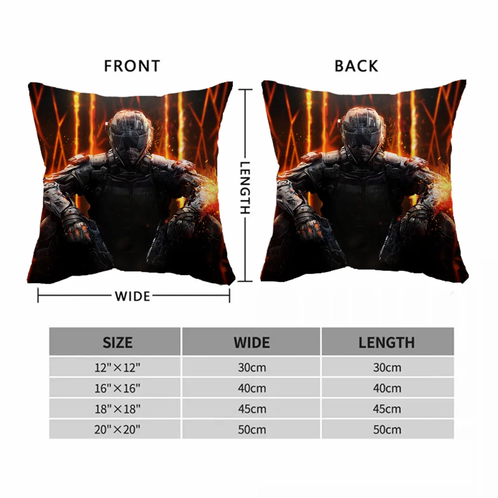 C-Call of Duty Cushion Cover 45x45 Cushions Pillowcase Decorative Pillowcases 40x40 Pillow Hugs Lounge Chairs Short Plush Covers