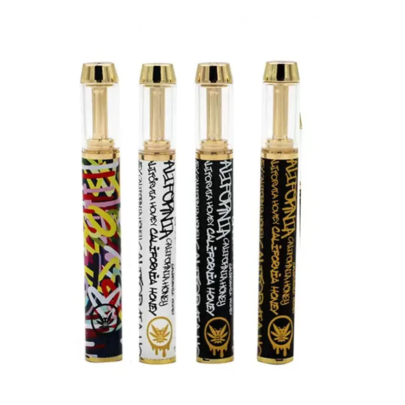Großhandel kostenlose Steuer 50 teile/los Kalifornien Honig Einweg Vape Pen 1ml leeren Wagen Keramik spule 550mah wiederauf ladbar mit Verpackung