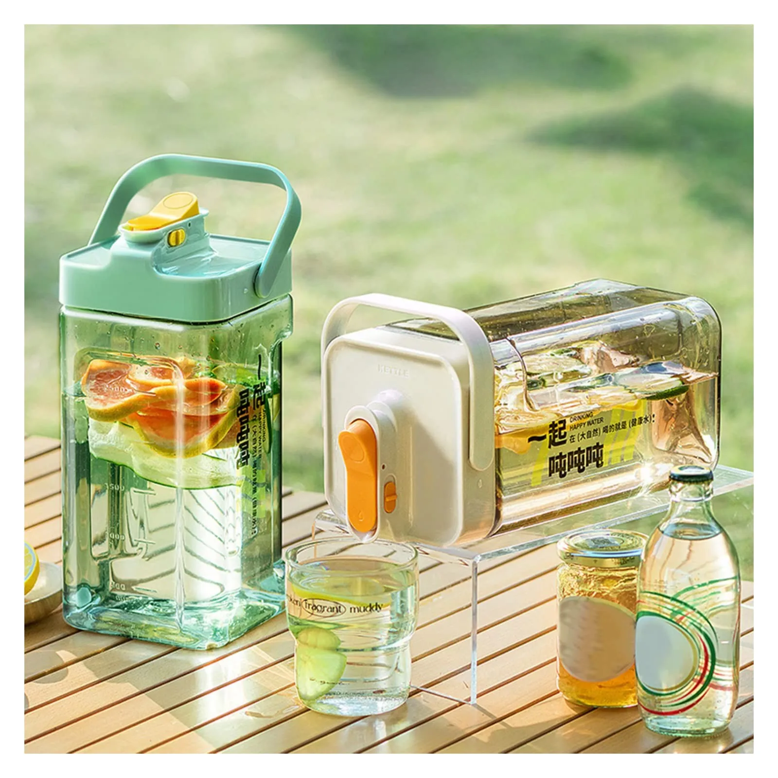 

Refrigerator Cold Kettle With Faucet Cold Bubble Pot Cold Kettle Household Large-Capacity Juice Drink Bucket Kitchen Tools