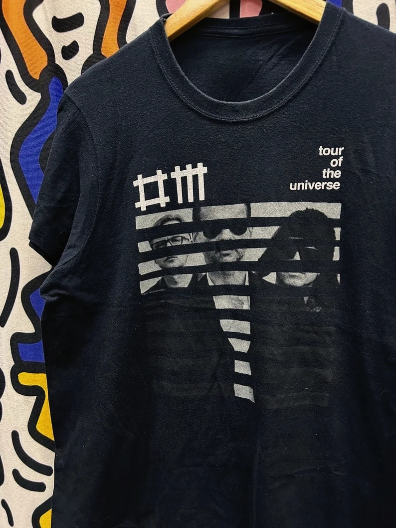 

Vintage 2000s Depeche Mode Print Short Sleeves T-shirt Summer Men Women Fashion Retro Y2K Tee Casual Harajuku Streetwear Tops