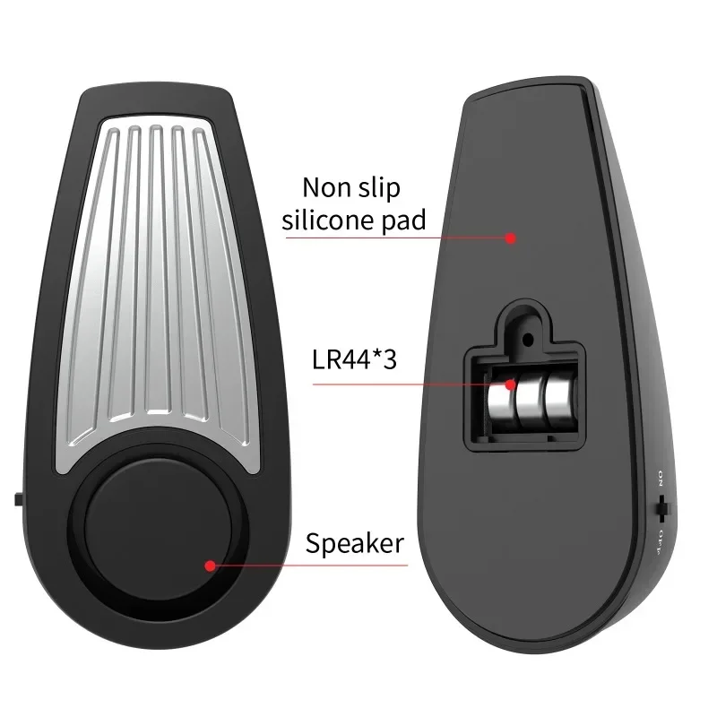 Portable 125dB Loud Door Stop Alarm System, Home Security Anti - Theft Door Block, Pressure Alarm