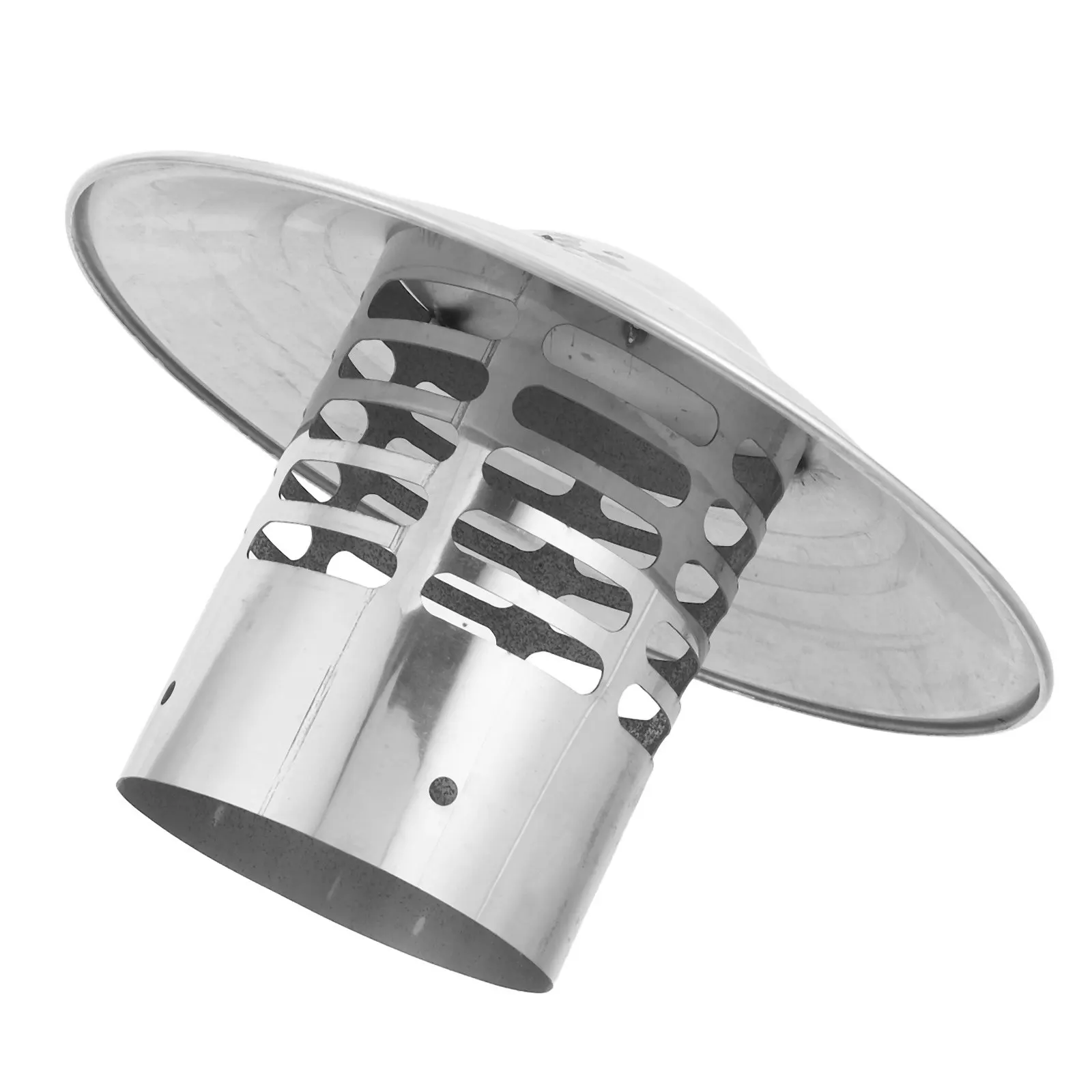 3 Inch Stainless Steel Round Chimney Cap Cone Cover Chimney Pipe Vent Roof Vent Cap Stove Pipe Outdoor Ventilation