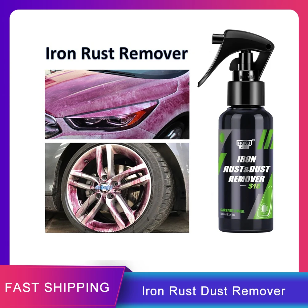 

Car Rust Remover Spray Car Wheel Polishing Iron Dust Rim Rust Cleaner Car Detailing Wheel Cleaning HGKJ S18