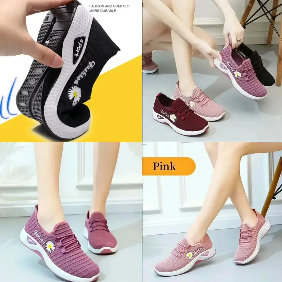 *Fashionable Women's Sports Shoes with Soft, Breathable Mesh Soles and Lightweight, *Trendy Coconut Shoes image 3