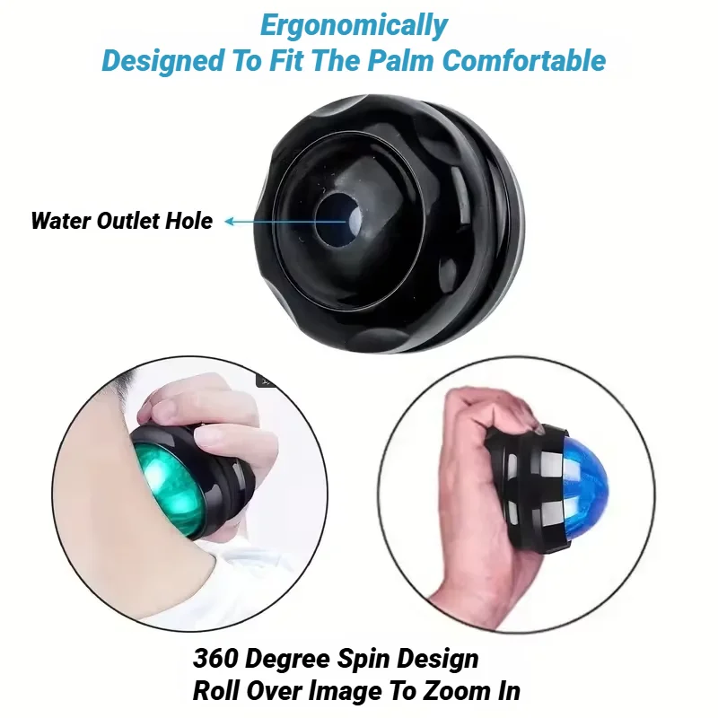 1Pcs Manual Massage Roller Ball Waist Hip Relaxer Stress Release Muscle Relaxation Massager Body Pain Relief Therapy Foot Back image 2