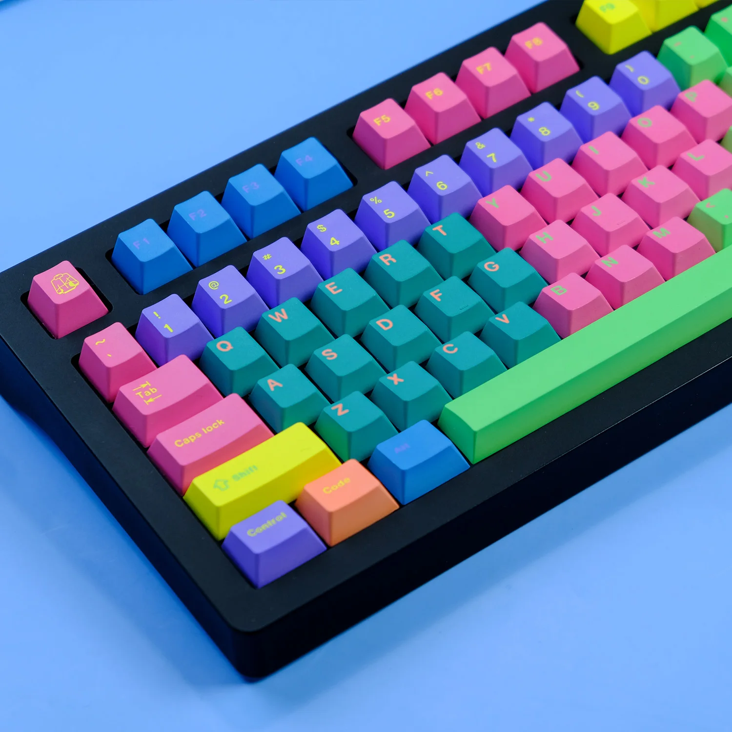 

KYOMOT 129 Keys GMK Windbreaker Keycaps Cherry Profile PBT Dye SUB Dopamine Scheme Keycap for MX Switche DIY Mechanical Keyboard