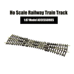 HO 1:87 Model Railway Train Double Track Model DKW Railroad Track Toy Cossing Turnout Building Train Accessories for Diorama