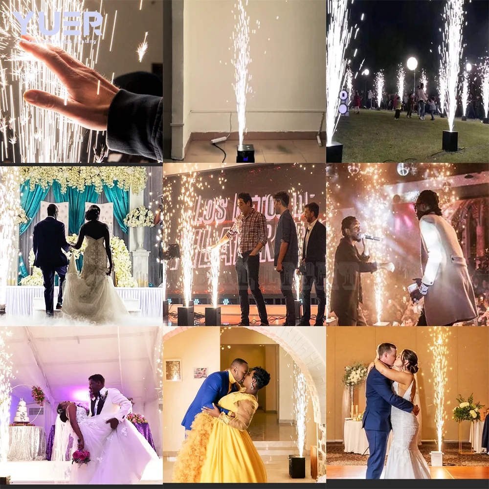 750W Electronic Cold Flame Spraying Machine Remote Control DMX512 For DJ Disco Party Wedding Bar Club Stage effect machine