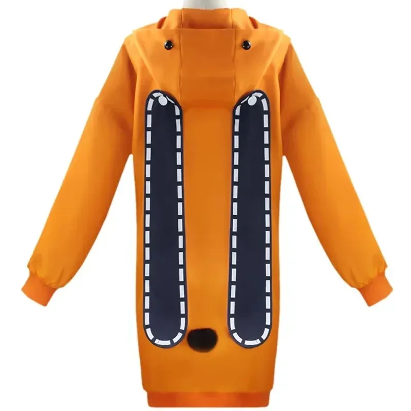 Rune Yomozuki Runa Cosplay Costume Anime Kakegurui Compulsive Gambler Women Orange Hoodie Zip Jacket Coat
