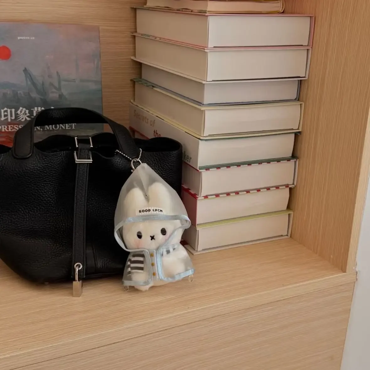 Kawaii Miffy Regenmantel Kleiner Hase Schlüsselanhänger Taschenanhänger Plüschpuppe Geschenk für jemanden Sonstiges Schulranzen Mädchen-Accessoire – Detail 3