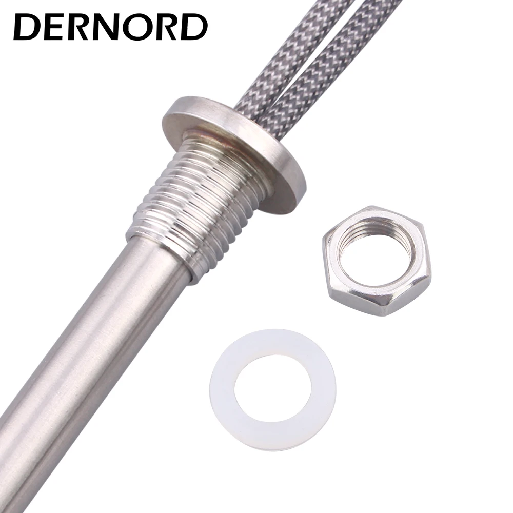 DERNORD 36v 48v Cartridge Heater M14 Stainless Steel DC Tubular Heater Resistance Immersion Water Heating Element 200w/400w