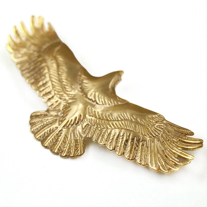 1piece Brass Eagle Decorative Buckle Pure Copper Cloth Buckle Wallet Decorative Buckle DIY Leather Decoration Accessories