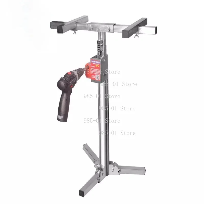 100KG Stainless Steel Wall Mount Lifting Platform 2.5M Manual Electric Dual Use Lifting Bracket
