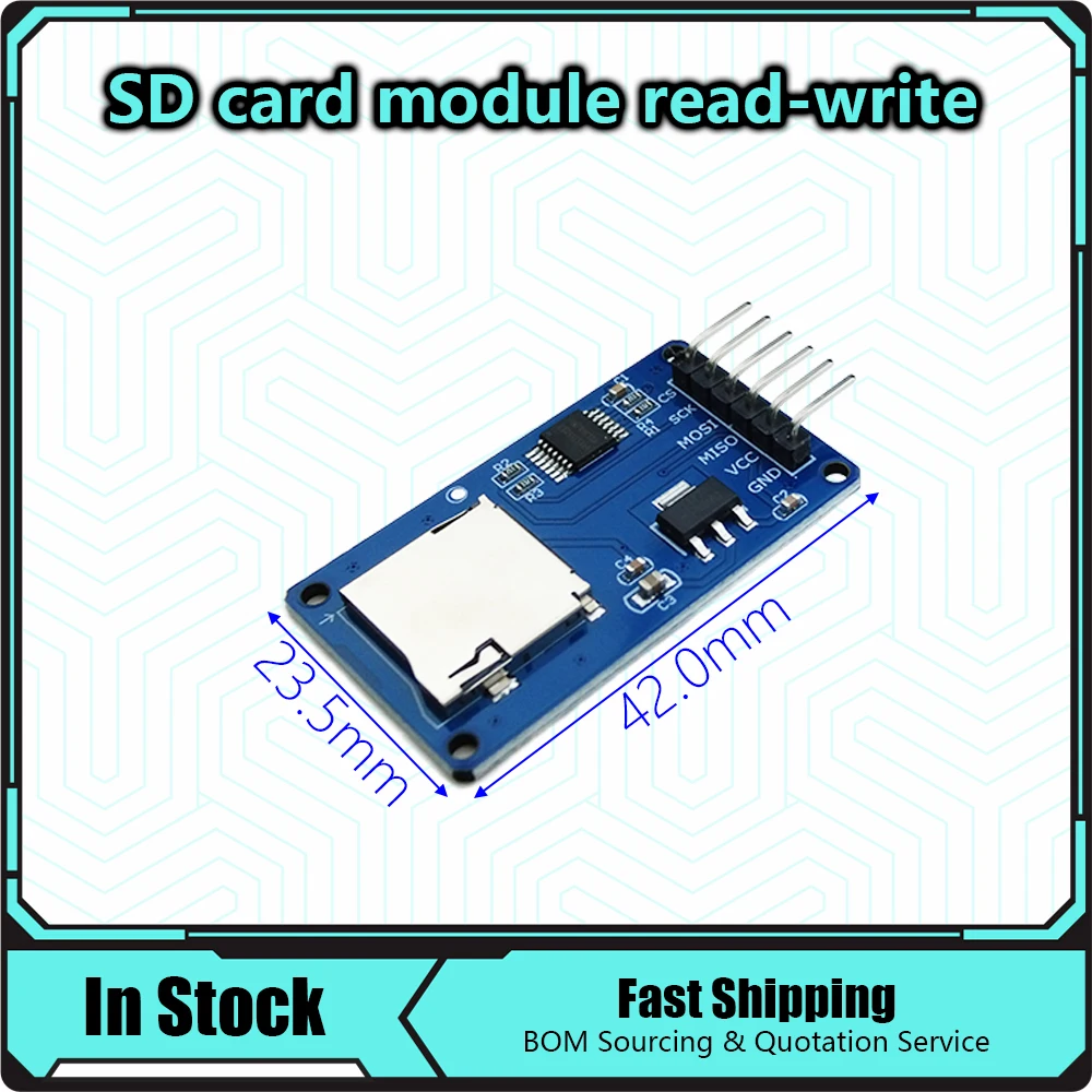 Micro SD Mini TF Card Memory Shield Reader Module SPI Interfaces Micro SD Storage Expansion Board for arduino  Kit Diy